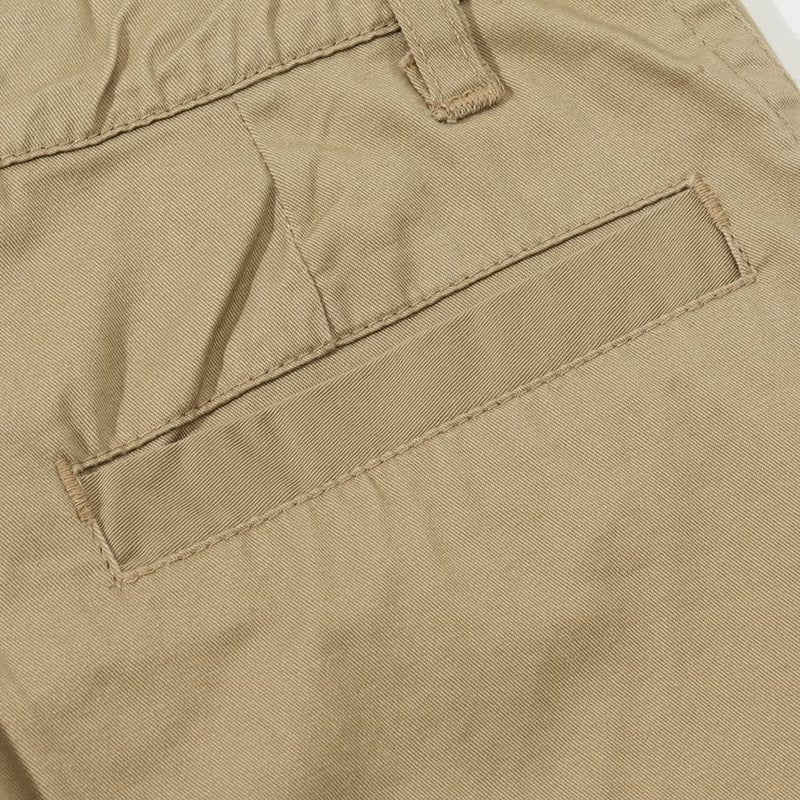 Spring&Gege Boys' Cotton Twill Flat Front Uniform Stretch Chino Shorts, Khaki, 11-12 Years - Image 5